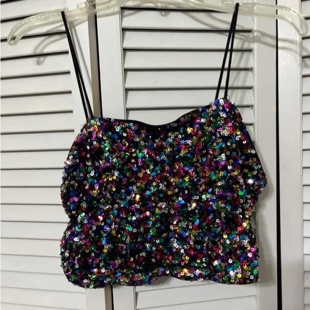 Glitter crop top